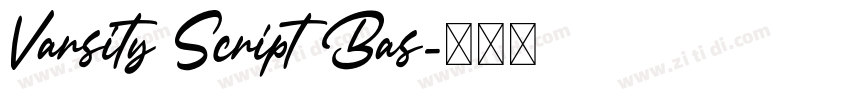 Varsity Script Bas字体转换